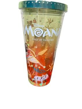 Moana (2026) Insulated Cup Straw - Movie Promotion- Floating Flowers